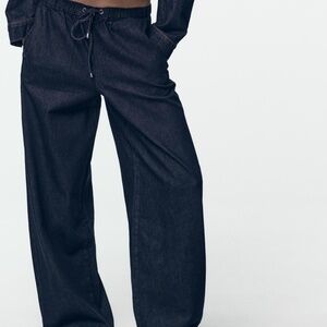 Zara Wide Leg Jogger Jeans XS